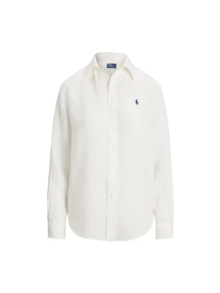 Lniana koszula Ralph Lauren biała
