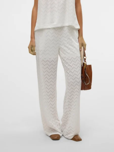 VERO MODA Pantaloni VMTHAS' alb