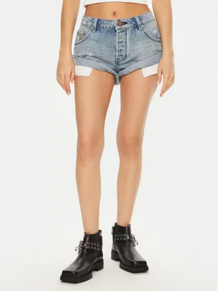 Jeans kratke hlače One Teaspoon modra