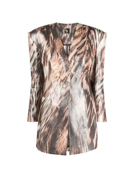 Sacou Tessitura Body Couture cu imagine maro