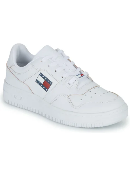 Teniși Tommy Hilfiger din piele alb