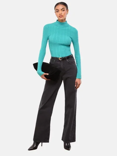 Lipsy Pulover petrol verde