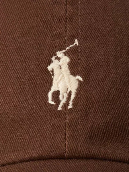 Czapka z daszkiem Polo Ralph Lauren brązowa