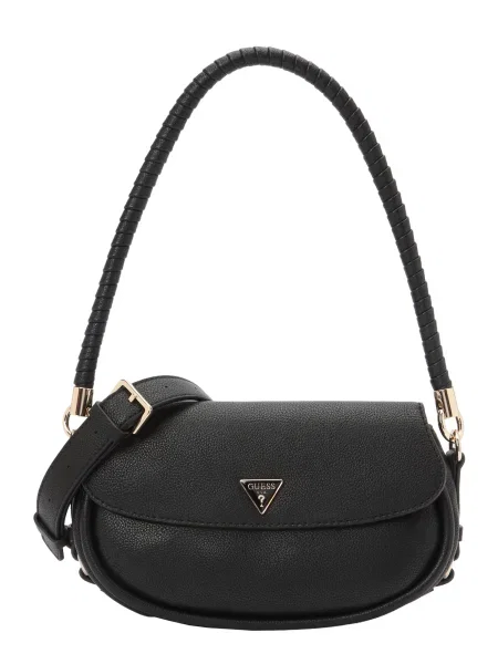 GUESS Geantă de umăr DANYA FLAP SHOULDER BAG' negru