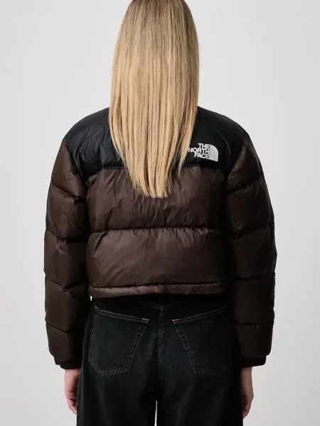 The North Face kurtka puchowa Nuptse brązowa