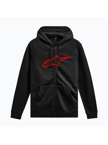 Bluza Alpinestars Ageless II Zip Hoodie black/red czarna
