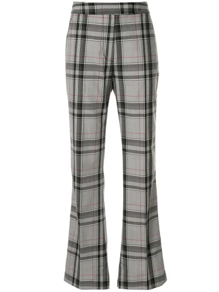 Pantaloni 3.1 Phillip Lim în carouri gri