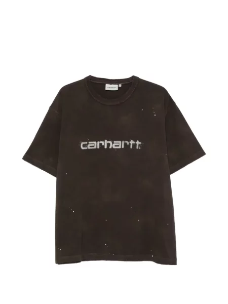 Tricou Carhartt Wip cu imagine maro