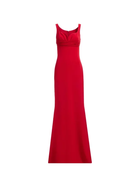 Rochie maxi Elie Saab cu volane roșu