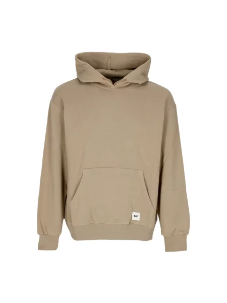 Bluza z kapturem Cat z logo brązowa
