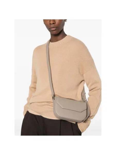 Torebka Emporio Armani skórzana szara