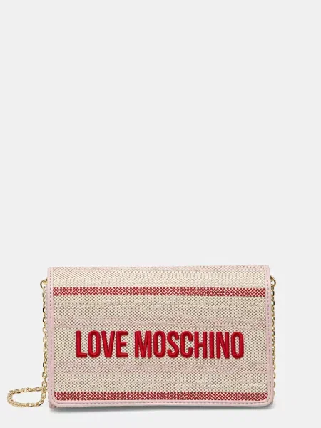 Дамска чанта LOVE MOSCHINO бежово