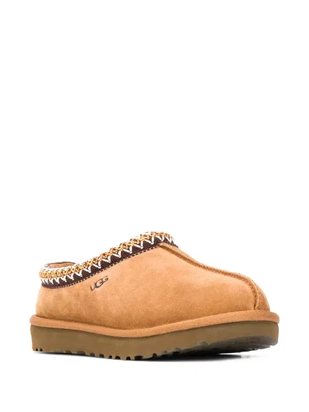 Saboți Ugg din piele de căprioară slip-on maro