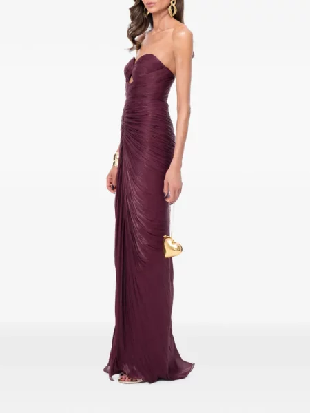Rochie maxi Ana Radu cu volane violet