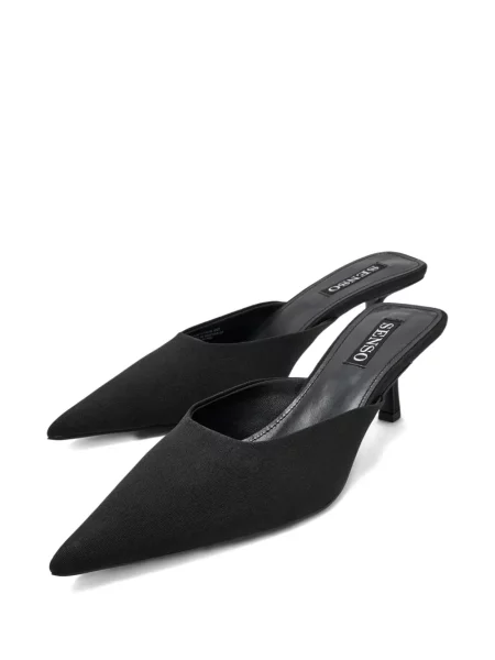 Papuci tip mules Senso negru