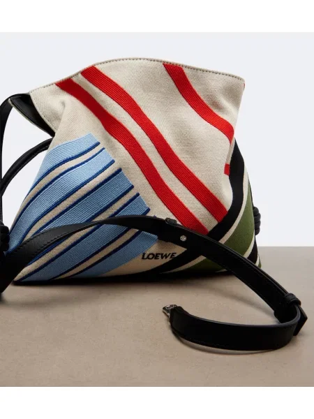 Geantă plic Loewe cu broderie din canvas