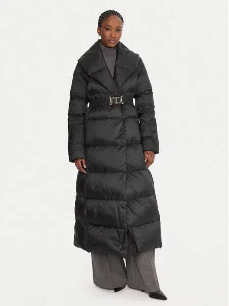 TWINSET Geacă din puf negru