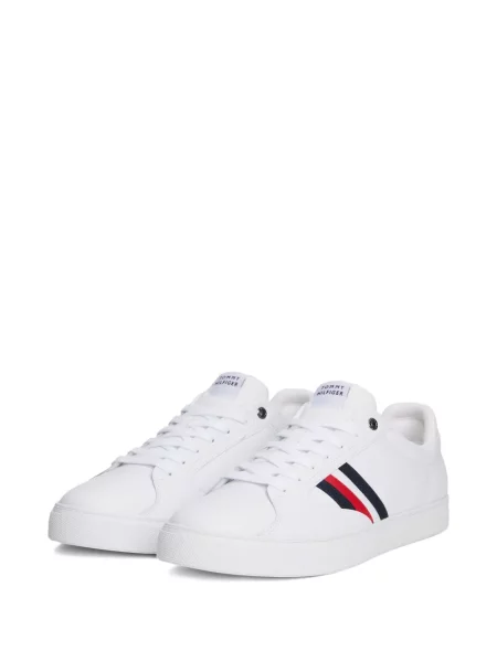 Sneakerși Tommy Hilfiger cu dungi alb