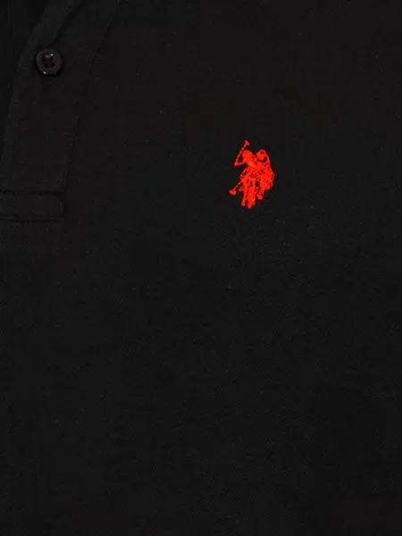 U.S. POLO ASSN. Tričko jasne červená čierna