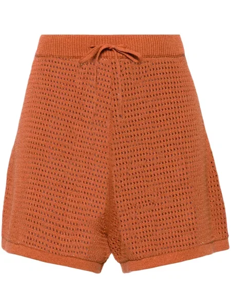 Pantaloni scurți Nanushka tricotate portocaliu