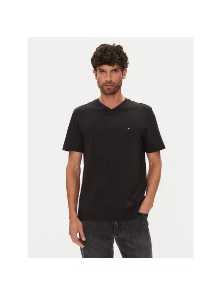 Tommy Hilfiger Majica Essential Regular Fit črna