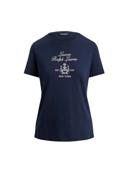 Koszulka Ralph Lauren z logo niebieska