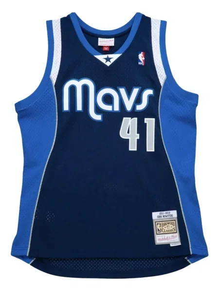 Cămașă Mitchell & Ness din jerseu albastru