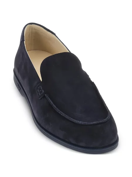 Loaferice Emporio Armani s autogramom plava