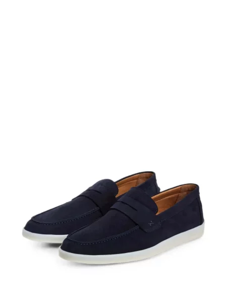 Pantofi loafer Hackett London din piele albastru