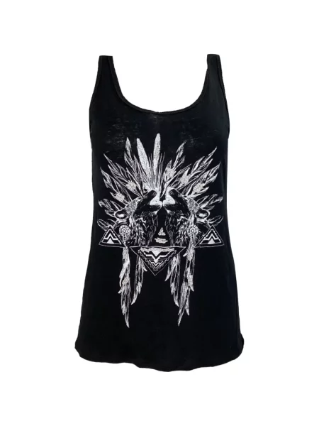 Top Sandro de in cu imagine negru