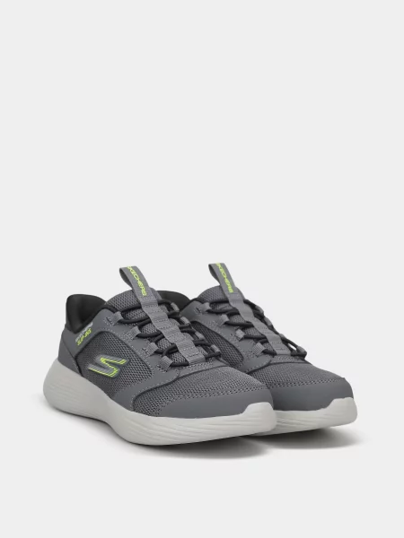 Дитячі Кросівки повсякденні Skechers GO RUN V2 штучна шкіра/текстиль сірий