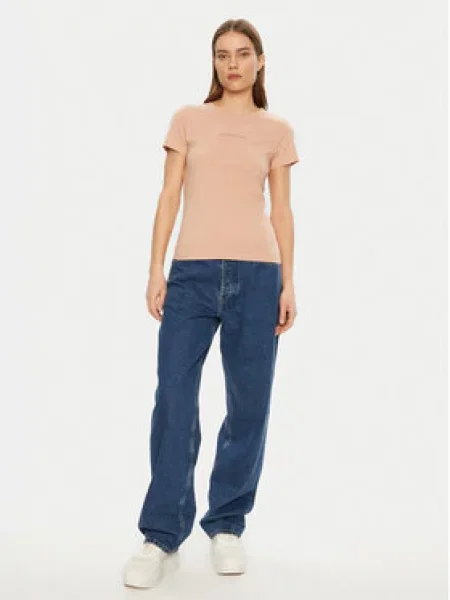 Tričko Calvin Klein Jeans oranžové