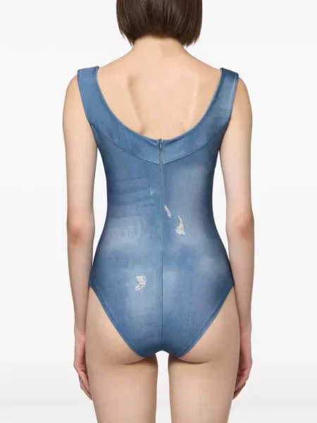 Top Atu Body Couture cu imagine albastru