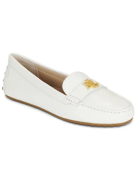 Mokasíny Lauren Ralph Lauren biela