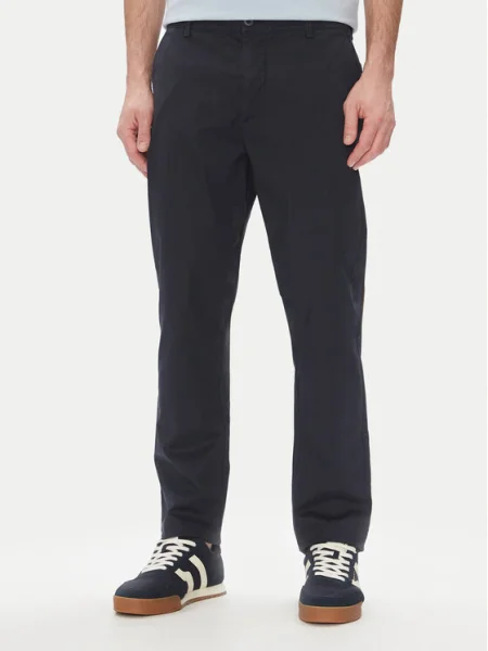 Панталон Pepe Jeans SLIM CHINO POPLIN със стандартна кройка тъмносиньо