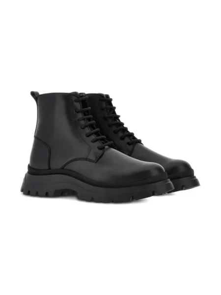 Buty do kostki Hogan skórzane czarne