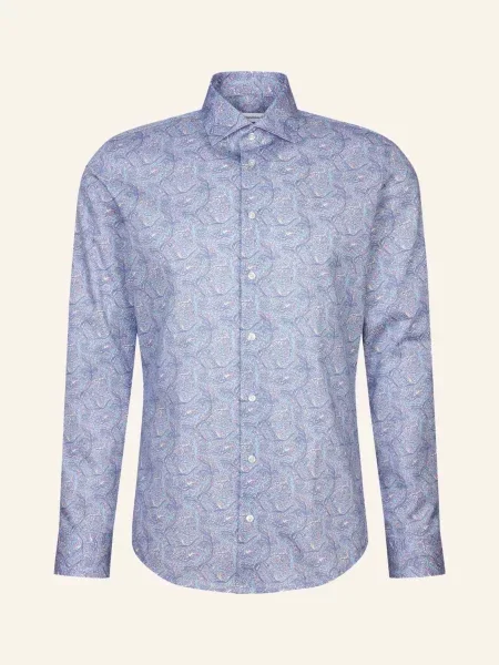 Seidensticker Koszula Biznesowa O Kroju Slim Fit blau niebieska