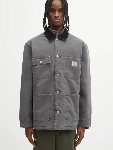 Carhartt WIP jachetă de OG Chore Coat de tranziție gri