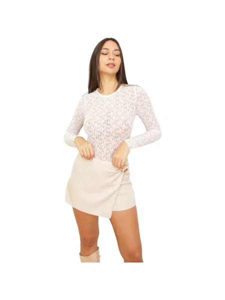 Top La Modeuse alb