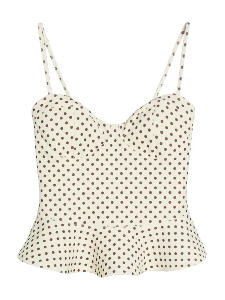 Top Bershka hnědý
