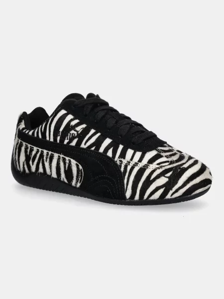 Puma sneakers din piele Speedcat Zebra Wns negru bej