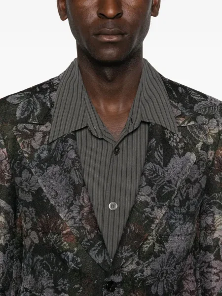 Sacou Gabriele Pasini cu model floral negru