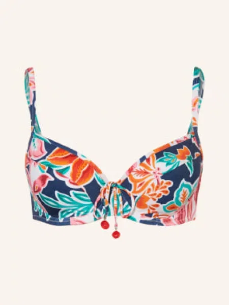 Lidea Bikiny S Ramínky Petal Patch tmavě / oranžová / tmavě zelená modrá