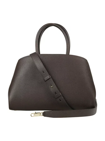 Torebka Ferragamo skórzana brązowa