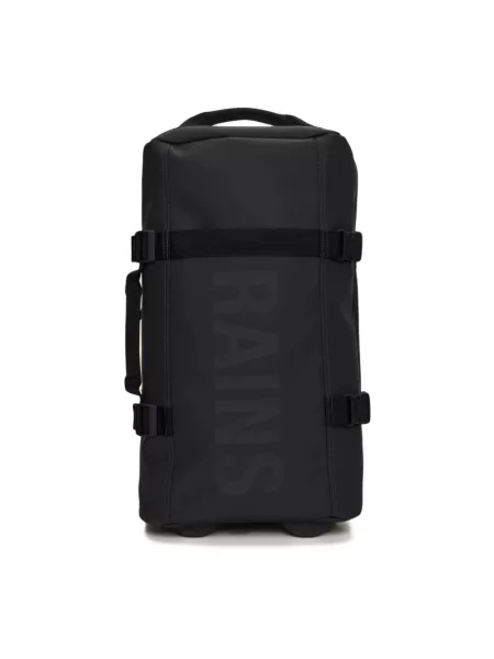 Torba Rains elegancka z nadrukiem czarna