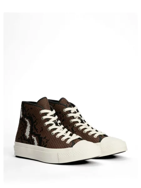 Кожени маратонки Converse Chuck Taylor All Star кафяво