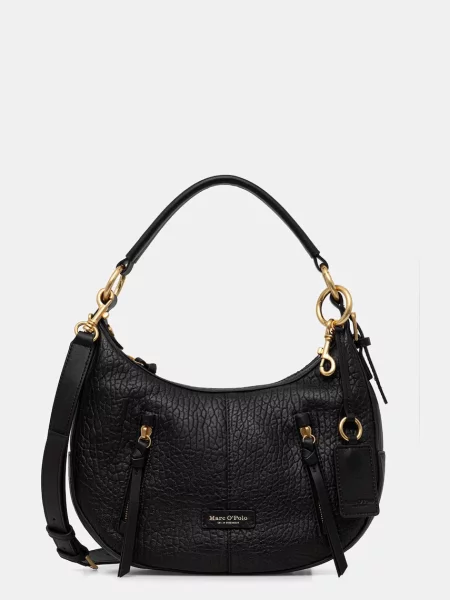 Marc O'Polo geantă crossbody pentru femei din piele negru