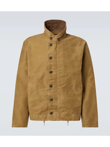 Яке Rrl от рипсено кадифе кафяво