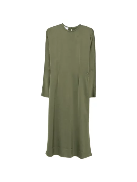 Rochie midi Filippa K din satin până la genunchi de costum verde
