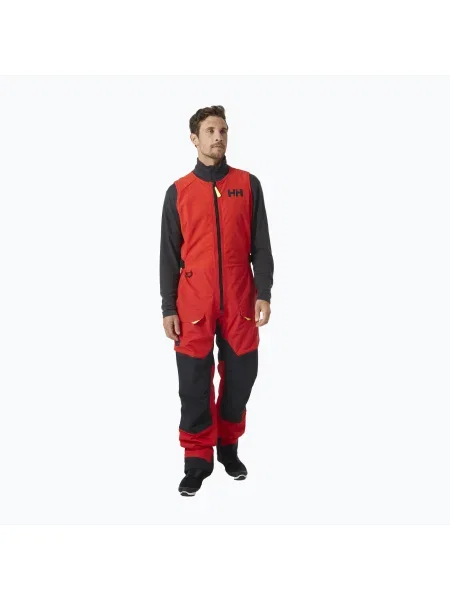 Olcsóbban. Férfi vitorlás nadrág Helly Hansen Aegir Race Salopette alert piros. Méret: XL piros